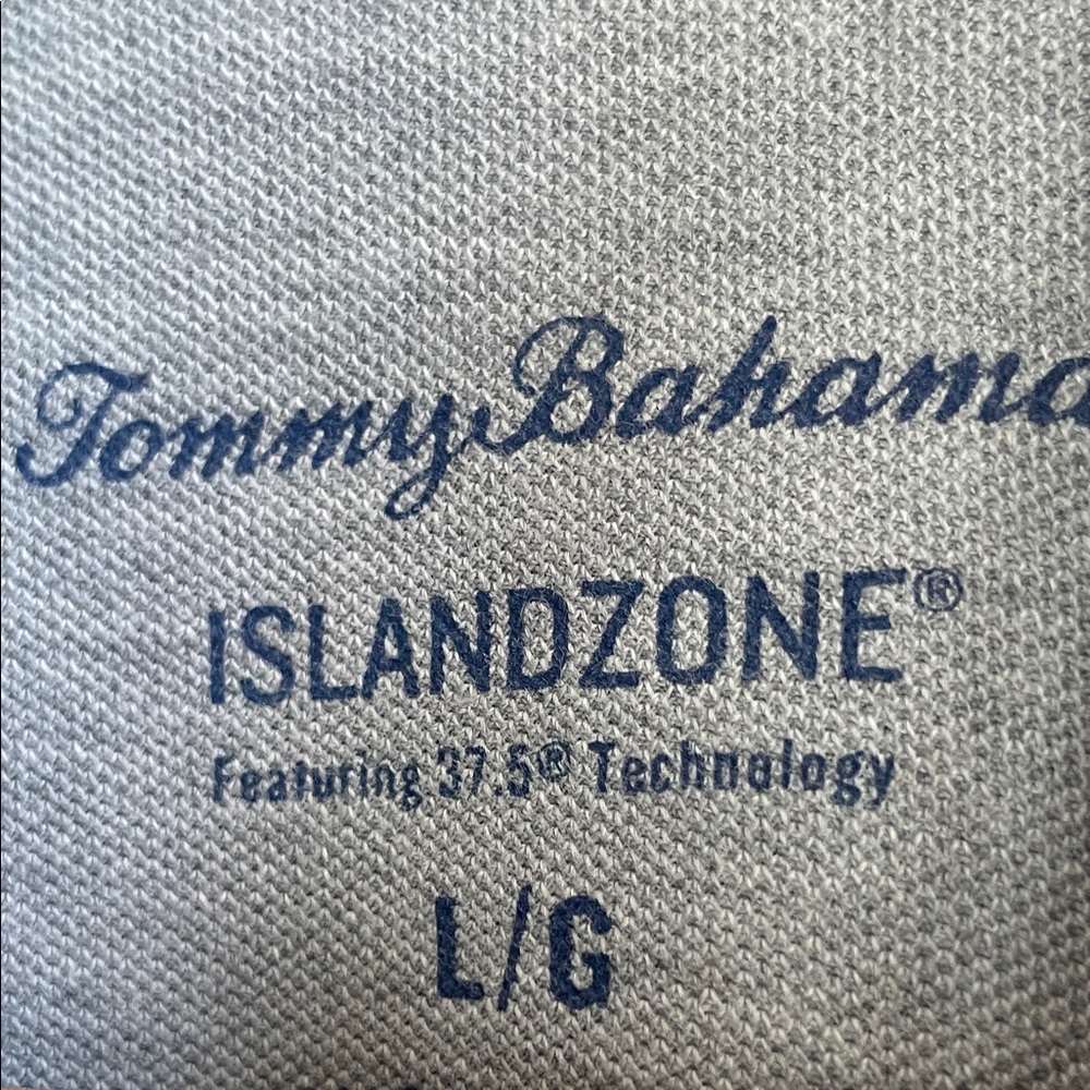 Tommy Bahama Gray Polo with Embroidered Logo - Picture 2 of 10